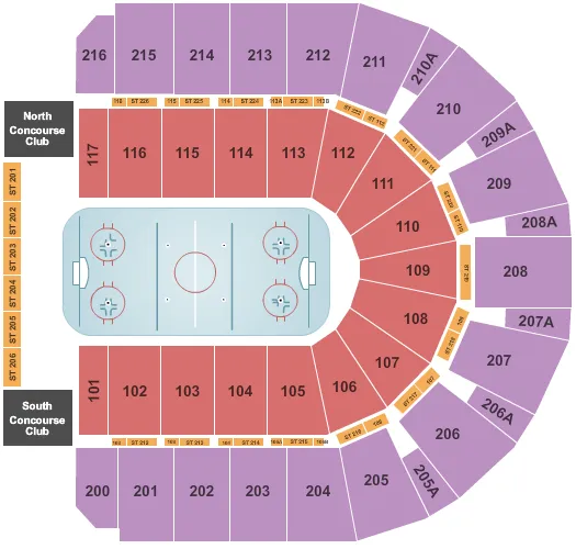 Vibrant Arena Seating Chart